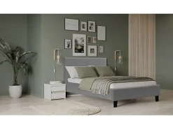 Lit "Lina" 90 x 190 cm Gris clair>Habitat Et Jardin Clearance