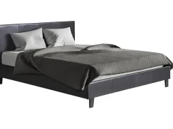 Habitat Et Jardin Lit "Lina" 140 x 190 cm Noir* Lit Coffre