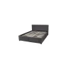 Lit LUGANO 160x200 + 1 sommier + 4 tiroirs / Gris foncé>Weber Industries Online