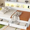 Fortuna lai Lit Maison 90x200cm, Enfant, Forme Cheminée, Bois de Pin, Blanc*Enfant Lit Enfant