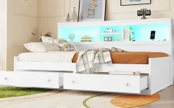Fortuna lai Lit Maison 90x200cm, Enfant, Forme Cheminée, Bois de Pin, Blanc*Enfant Lit Enfant