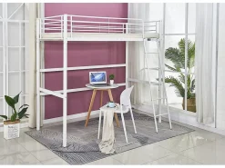 Lit mezzanine "Alora" 90 x 190 cm Blanc>Habitat Et Jardin Clearance