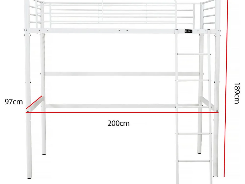 Lit mezzanine "Alora" 90 x 190 cm Blanc>Habitat Et Jardin Clearance