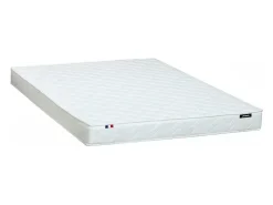 Vente-unique Lit mezzanine CASUAL II - 140 x 190 cm - plateforme bureau - Blanc + matelas* Lit Mezzanine
