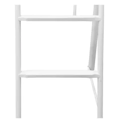 Generic Lit mezzanine ELIOT 140 x 190 cm - Métal - Sommier inclus - Blanc* Lit Mezzanine