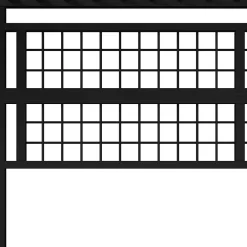 Okwish Lit Mezzanine 140x200 cm - LED Intégrée, Étagères et Rangements avec Portant Vêtements, Espace Ouvert sous Lit, Métal/MDF, No* Lit Mezzanine