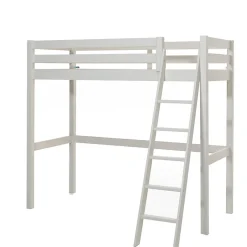 Lit Mezzanine 90x200 Sommier Inclus Vipack Pino - Blanc>Petits-Meubles New