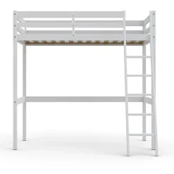 Bb Loisir Lit Mezzanine 90x200cm blanc SALA avec incl. Sommier et échelle* Lit Mezzanine