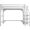 Lit Mezzanine 140X200Cm Escalier Armoire Blanc>Blackcolors Online