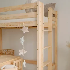 Petits-Meubles Lit mi-hauteur 90x190 sommier inclus Anaëlle Bois*Enfant Lit Enfant
