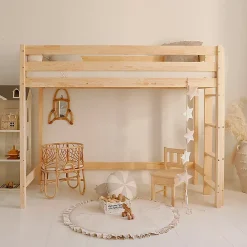 Petits-Meubles Lit mi-hauteur 90x190 sommier inclus Anaëlle Bois*Enfant Lit Enfant