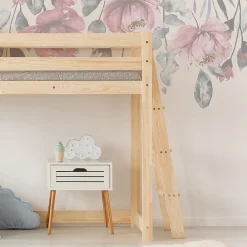 Petits-Meubles Lit mi-hauteur 90x190 sommier inclus Mark Bois*Enfant Lit Enfant