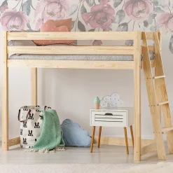 Petits-Meubles Lit mi-hauteur 90x190 sommier inclus Mark Bois*Enfant Lit Enfant