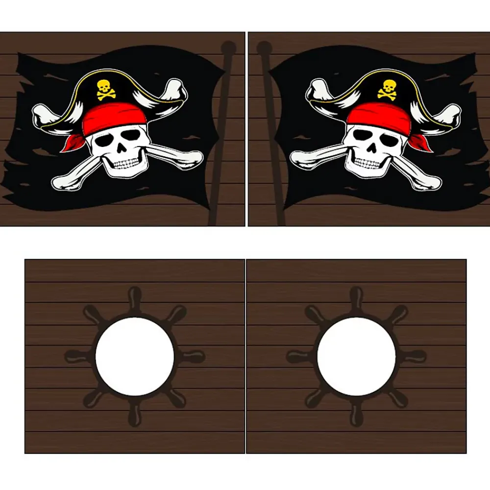 Petits-Meubles Lit Mi-Hauteur 90x200 sommier inclus housse Pirate Vipack Pino Bois*Enfant Lit Enfant
