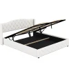 Fortuna lai Lit multifonction 180x200cm avec stockage hydraulique, Beige*Enfant Lit Enfant