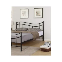 Meublorama Lit ODETTE 160x200 cm Métal noir Sommier inclus Elégance et robustesse* Lit Double