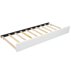 Gutent Lit plat rembourré 90 x 200 cm, avec lit gigogne, moelleux, blanc* Lit Gigogne