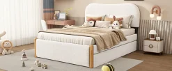 Lit Plat 140x200cm, Canapé avec Lit Escamotable, Blanc>Fortuna lai Hot