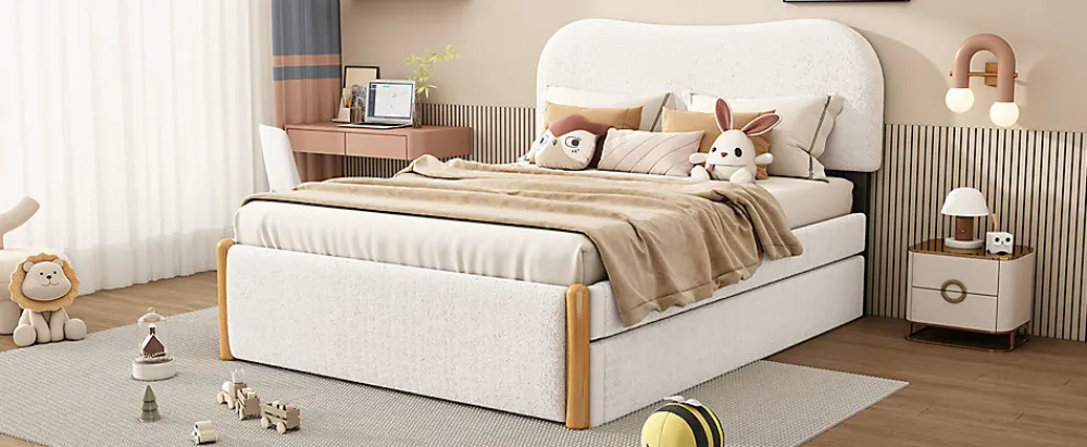 Lit Plat 140x200cm, Canapé avec Lit Escamotable, Blanc>Fortuna lai Hot