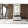 Ityhome Lit Priya en simili cuir blanc avec sommier tapissé 140x210* Lit Coffre