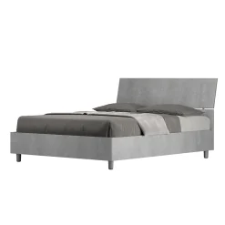 Lit rangement béton Demas 140x200 avec tête de lit inclinée>Ityhome Online