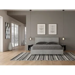 Lit rangement béton Demas 160x190 avec tête de lit inclinée><noscript><img width=