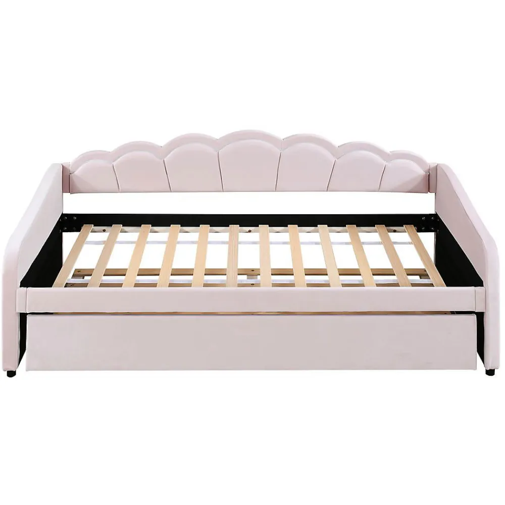 Lit Repos 90X200Cm Led Velours Rose>Blackcolors Clearance