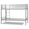 Lit SAMMY Lit superposé en métal 90x200 cm gris avec sommiers inclus>Meublorama Outlet