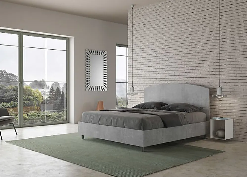 Lit sans sommier 160x190 béton Dora>Ityhome Discount