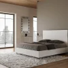 Ityhome Lit sans sommier 160x200 frêne blanc New Egos* Lit Coffre