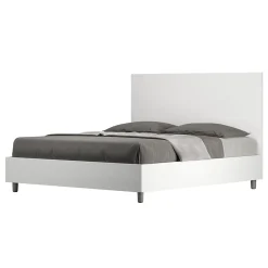 Ityhome Lit sans sommier 160x200 frêne blanc New Egos* Lit Coffre