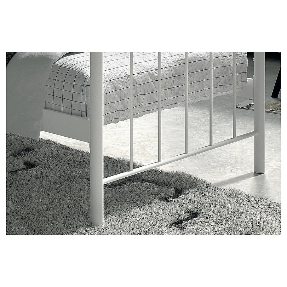 Lit SENCHA 90x200 cm en métal blanc>Meublorama Sale