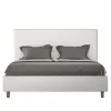 Lit simili cuir blanc Focus avec sommier tapissé 160x200>Ityhome Online