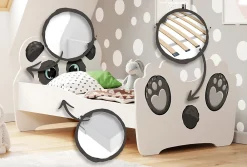 Lit simple Panda 160x80 avec matelas><noscript><img width=