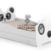 Kobi Lit simple Panda 140x70 avec tiroir* Ensemble Sommier Et Matelas