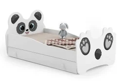 Kobi Lit simple Panda 140x70 avec tiroir* Ensemble Sommier Et Matelas