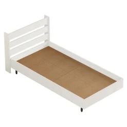 Lit simple Vesanto 100 x 200 cm blanc noir en.casa><noscript><img width=