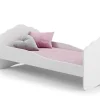 Lit simple Wave 160x80 - couleur blanche>Kobi New