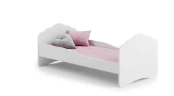 Lit simple Wave 160x80 - couleur blanche>Kobi New