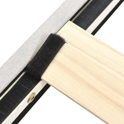 Okwish Lit simple 90x200 - Lit rembourré avec cadre en bois et métal - Lin - Sans Matelas - Beige* Lit Simple