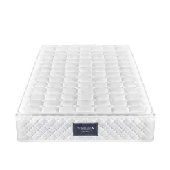 Generique Lit simple 90x200 cm - Lit adulte capitonné avec sommier à lattes - Lin - Matelas Inclus - Gris* Lit Simple