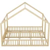 Lit simple 90X200 Lit plat Modèle d'appartement Couleur naturelle>Blackcolors Discount