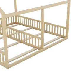 Lit simple 90X200 Lit plat Modèle d'appartement Couleur naturelle>Blackcolors Discount