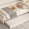 Fortuna lai Lit Simple 90x200cm, Canapé-Lit avec Lit Escamotable, Minimalisme, Gris*Enfant Lit Enfant