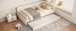 Fortuna lai Lit Simple 90x200cm, Canapé-Lit avec Lit Escamotable, Minimalisme, Gris*Enfant Lit Enfant