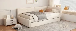 Fortuna lai Lit Simple 90x200cm, Canapé-Lit avec Lit Escamotable, Minimalisme, Gris*Enfant Lit Enfant