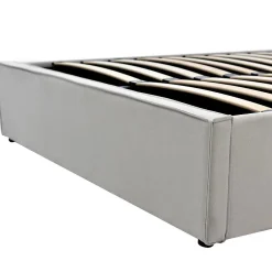 Lit Simple 90X200Cm Hydraulique Coton Gris>Blackcolors Outlet