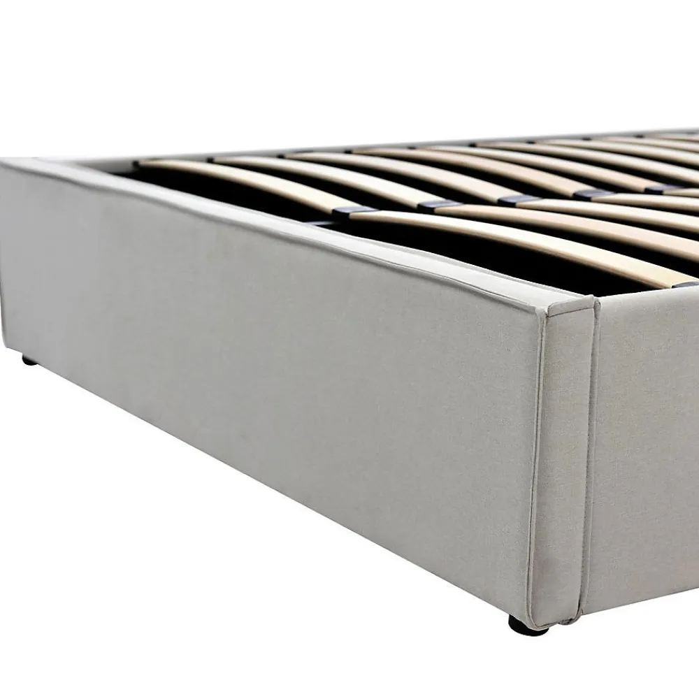 Lit Simple 90X200Cm Hydraulique Coton Gris>Blackcolors Outlet