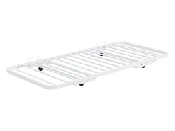 Lit sommier d'appoint pliant 90 x 190 cm - Métal - Blanc - ADONIS II><noscript><img width=