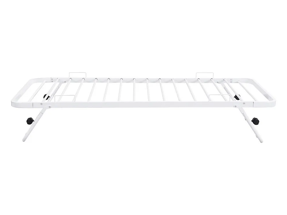 Lit sommier d'appoint pliant 90 x 190 cm - Métal - Blanc - ADONIS II>Vente-unique Clearance